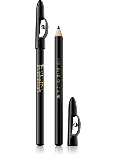 EYELINER PENCIL LONG-WEAR WITH SHARPENER BLACK