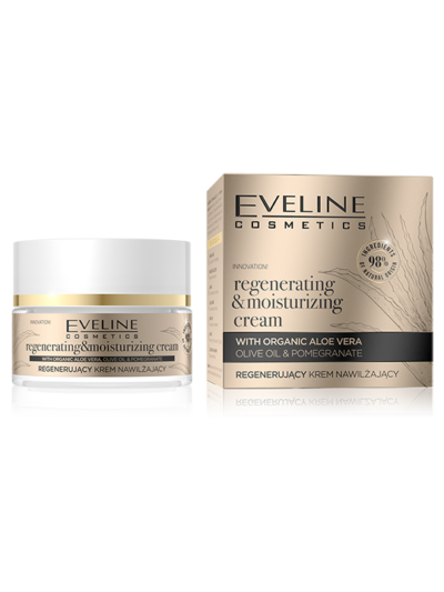 REGENERATING & MOISTRUIZING CREAM WITH ORGANIC ALOE VERA