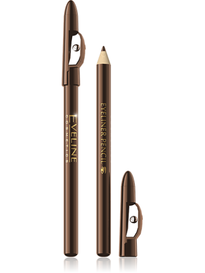 EYELINER PENCIL LONG-WEAR WITH SHARPENER BROWN